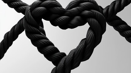 Black Rope Heart Shape (3)