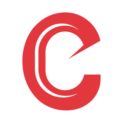 Minimalis Modern C Letter Vector Logo Design Template Use Any Purpose