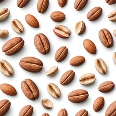 Obraz premium Almonds Seamless Pattern