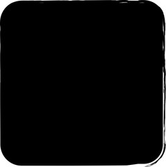 Square rounded painted, frame, stamp, badge