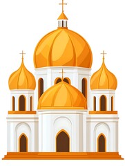 Golden-domed Eastern Orthodox church.