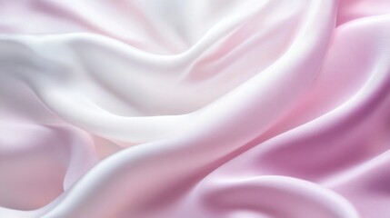 Obraz premium Luxurious Pink Silk Fabric with Soft Folds