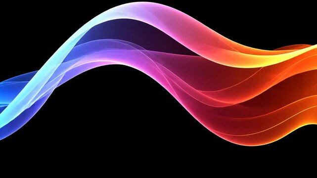 Colorful light wave flows across dark background; digital art, website header