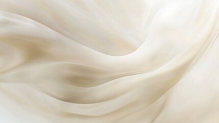 Obraz premium Elegant Cream Silk Fabric with Soft Waves