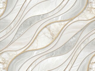 Seamless Waves Design Modern Interior Digital Art Elegant Style Top View Abstract Aesthetics
