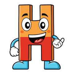 this-image-shows-the-letter-a-as-a-cute-and-friend12.eps