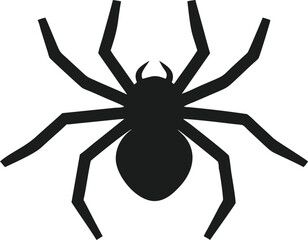 black widow spider silhouette .,icon style 
