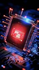 Chip on Motherboard, Close-up