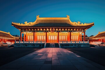 Majestic Imperial Palace at Dusk