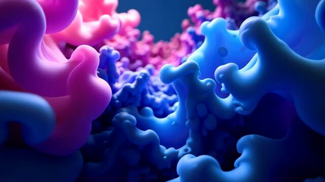 Mesmerizing dance of vibrant hues in a cosmic ballet of fluid motion.