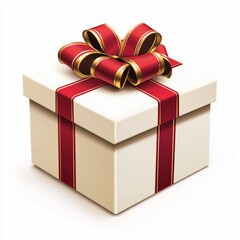 gift box with red ribbon