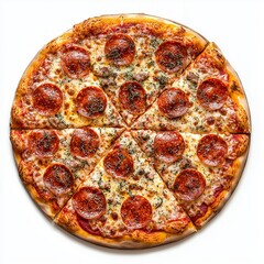 pizza isolated on white background