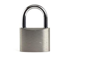 Naklejka premium Padlock Isolated on White Background Representing Security and Protection Concept