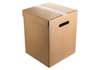 Storage box isolated on transparent or white background