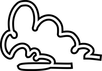 Cloud bold line. Element design