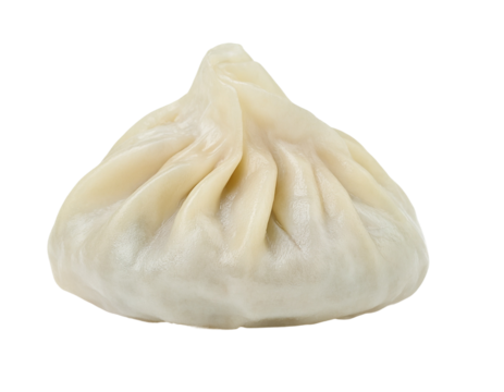 Steamed dumpling close-up