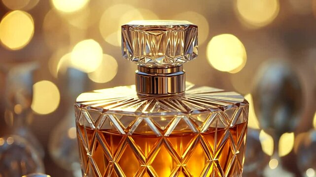 Elegant Perfume Bottle, Captivating Fragrance and Luxurious Essence