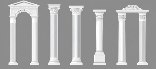 Naklejka premium Classic Architectural Columns and Arches (2)