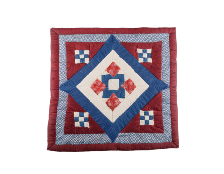 Red, white, and blue quilt