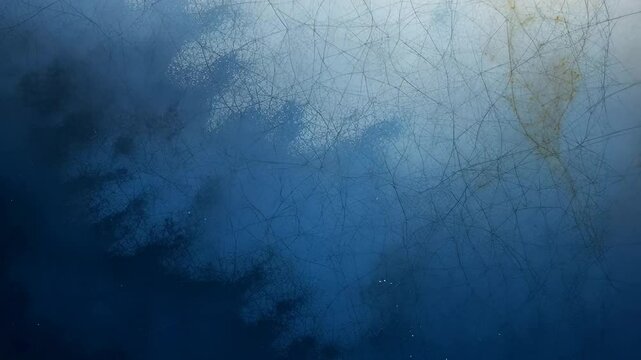 Abstract Blue Gradient Texture Background with Speckled Pattern and Light Streaks