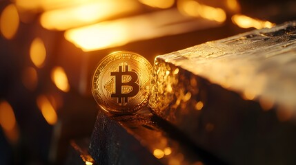 Gold bars and bitcoin the intersection of wealth investment and value