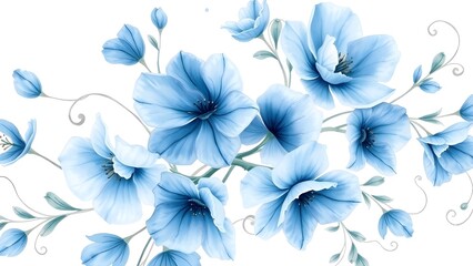 Watercolor floral background