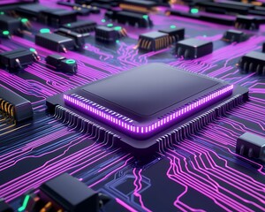 Circuit Board with CPU (1)