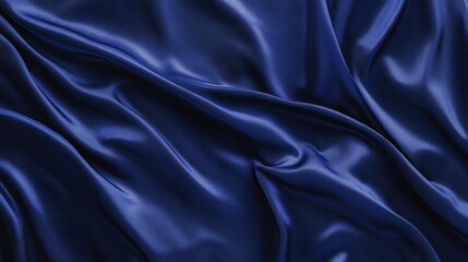 Obraz premium Deep Blue Silk Drape Texture