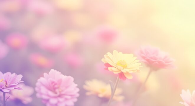 Delicate spring flowers with a soft focus filter, ideal for floristry websites, gardening blogs, or lifestyle content creation.
