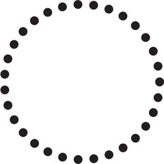 Dots in circle form. Design elements