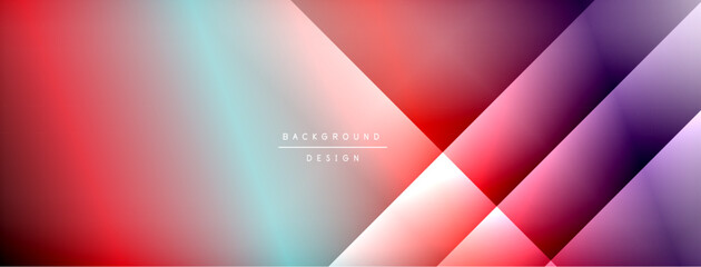 Colorful gradient with lines made of shadow and light. Creative background