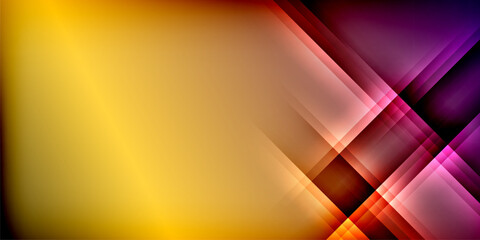 Expressive poster with shadow lines. Features technology, minimalist, and business themes, bright vibrant color schemes