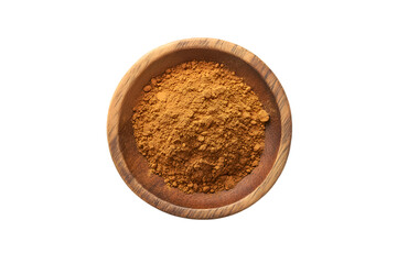 Brown powder in wooden bowl spice ingredient cooking food recipe culinary herb