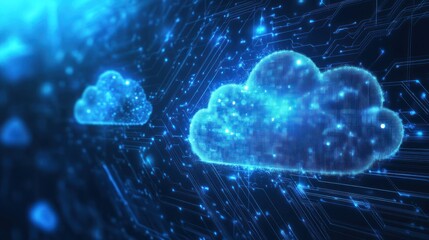 Obraz premium Cloud computing technology (1)