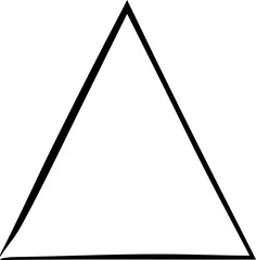 Triangle frame brush strokes