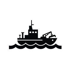 Obraz premium silhouette of a ship