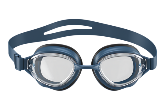 Durable and Stylish Swimming Goggles for Enhanced Vision Underwater isolated on transparent background 