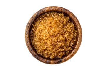 Brown Sugar in Wooden Bowl Dark Background Sweet Treat Baking Ingredient