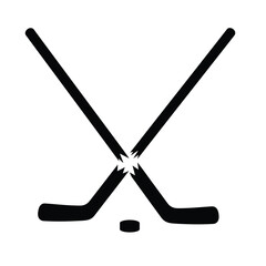 Fototapeta premium hockey stick and puck