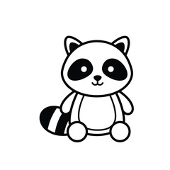 Charming Common Raccoon Showing Its