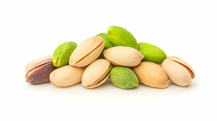 Obraz premium Mixed Nuts Display of Peanuts and Pistachios in Shell and Shelled