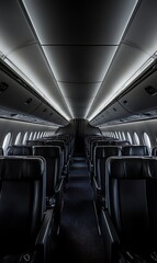 Fototapeta premium the inside of an airplane