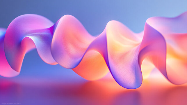 Enigmatic wave of light in abstract shapes capturing the essence of dynamic movement and energy in a conceptual art form.
