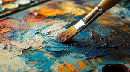 Obraz premium Painter's canvas for sale. High-quality art supplies in the market. Ultra-realistic painting surfaces. Best canvas options for artists.
