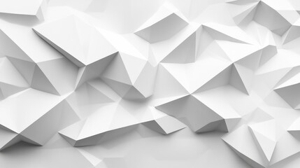 White polygon textured background
