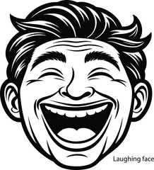 Face Expression Silhouette Vector Art