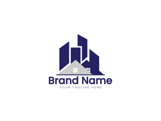 Real estate logo set. Luxury realty logo collection. Building, architecture and construction logo.