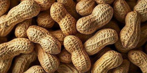 a pile of peanuts on a table