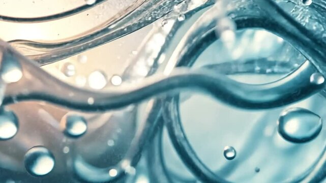 Aquatic Elegance: Capturing the play of light on rippling water, delicate bubbles, and sinuous strands creating a mesmerizing spectacle of aquatic beauty.