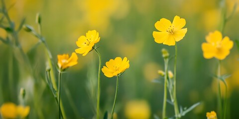 a field of yellow flowers